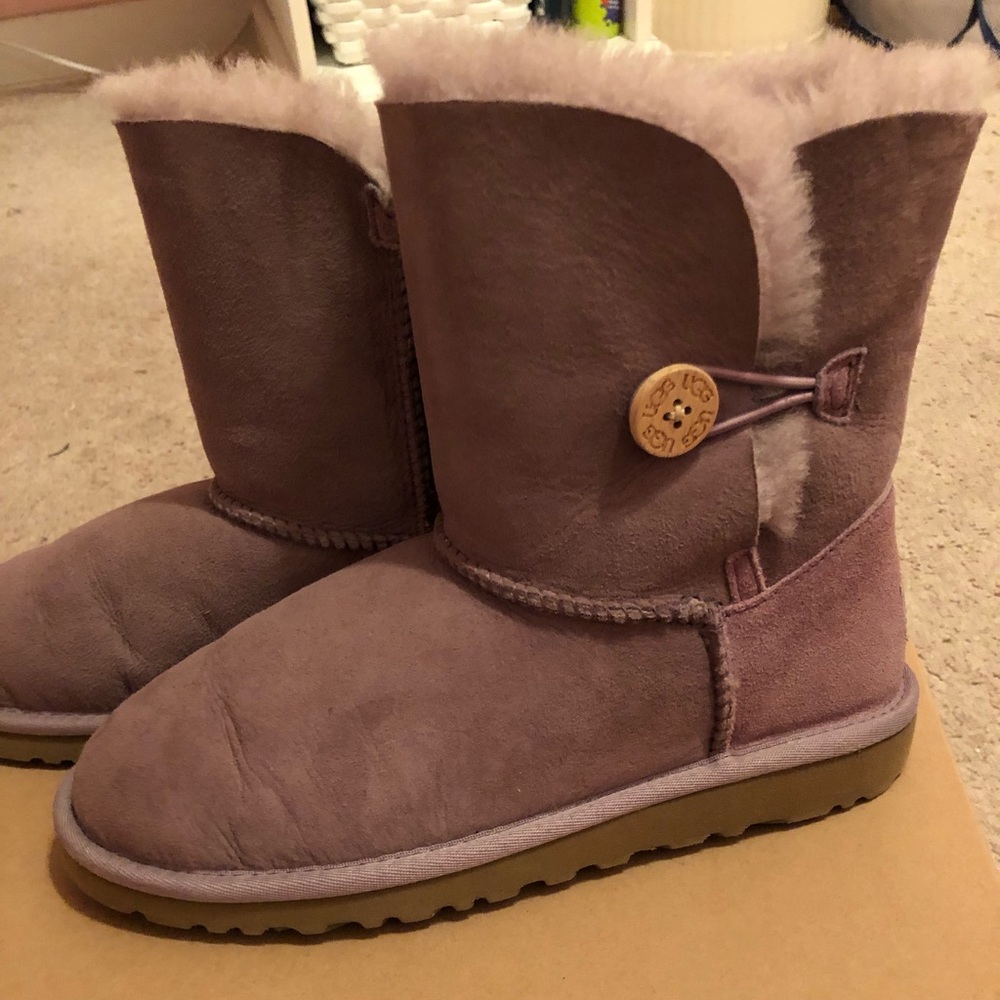 Kids Bailey Button Dusty Wisteria Uggs